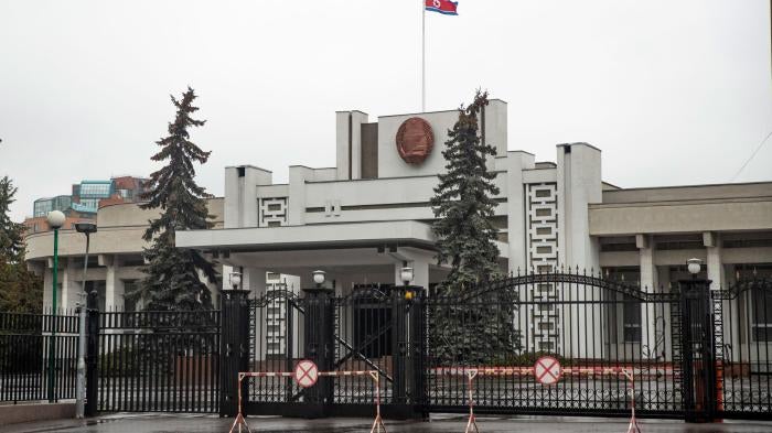 Exterior of the North Korean Embassy in Moscow, Russia