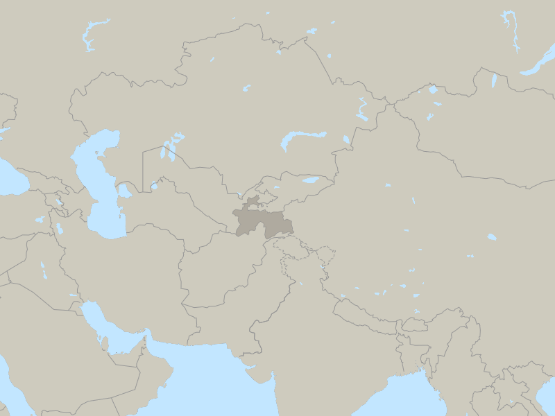 Tajikistan country page map