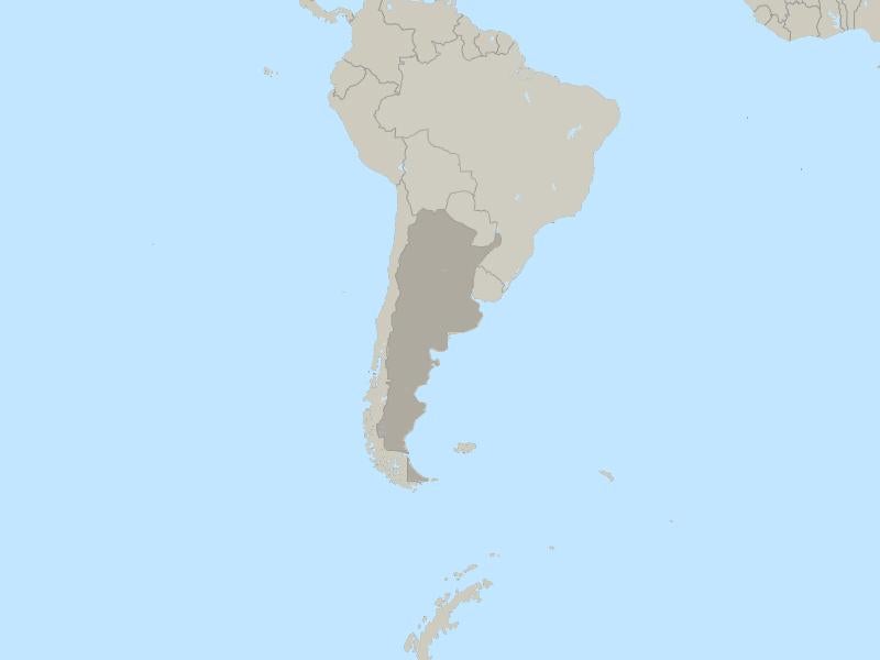 Argentina country page map