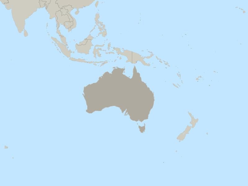 Australia country page map