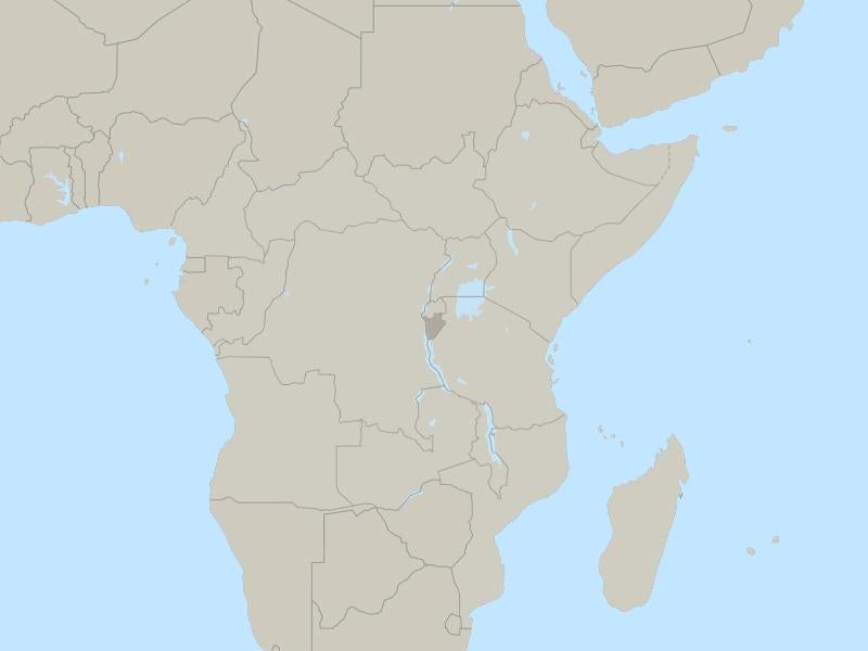 Burundi country page map