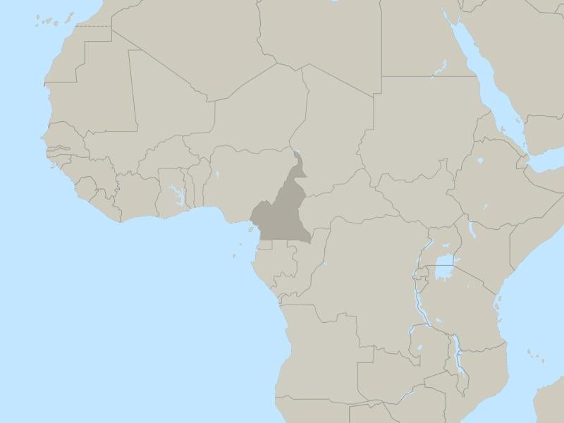 Cameroon country page map