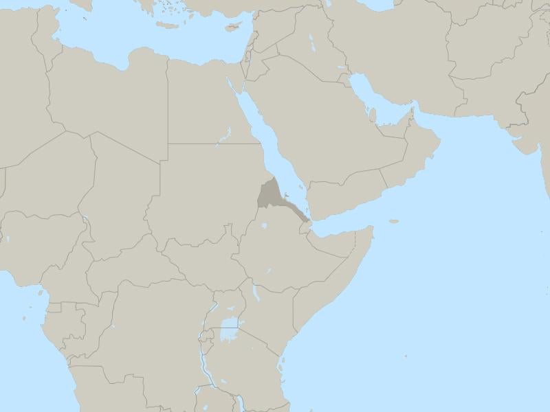 Eritrea country page map