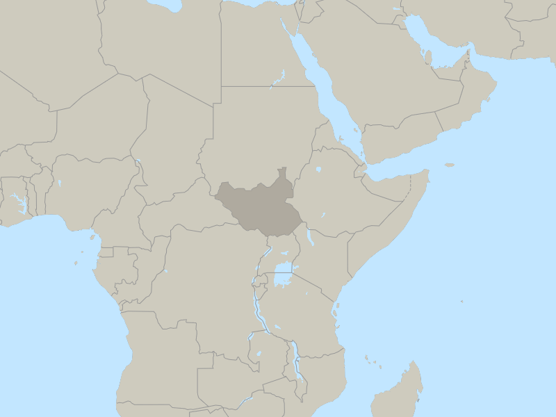 map of South Sudan