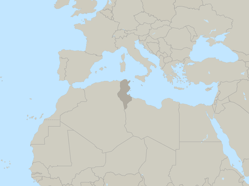 map of Tunisia 
