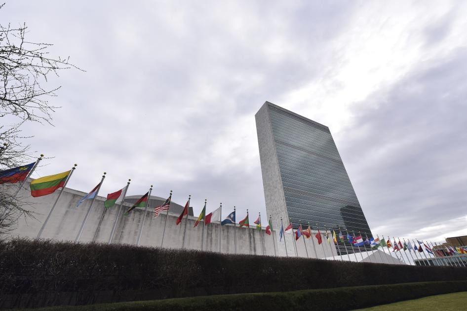 U.N. hovedkvarter lørdag sept. Sept. 28, 2019. (AP Photo/Jeenah Moon)