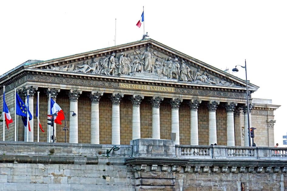 Le Palais Bourbon, siège de l'Assemblée nationale (chambre basse du Parlement bicaméral français), photographié le 22 juin 2014.