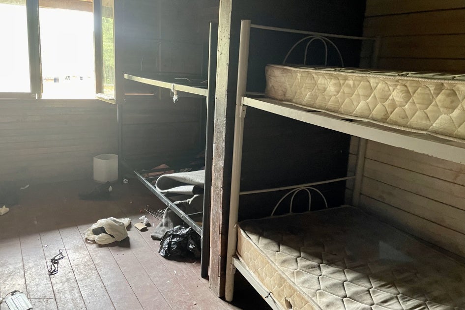 Bunk beds in a room 