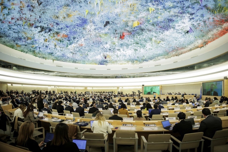 UN Human Rights Council in Geneva, February 26, 2024. 