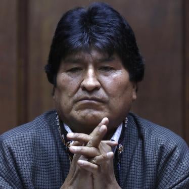 El expresidente de Bolivia Evo Morales en una rueda de prensa en el Club de Periodistas en México el 27 de noviembre de 2019.