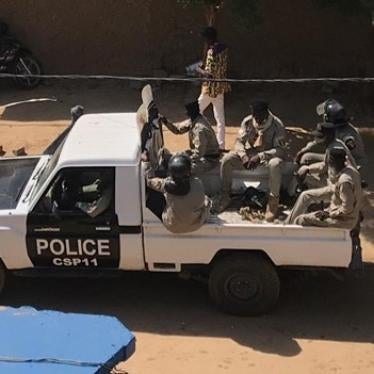 Chadian anti-riot police in the capital city, N’Djamena, during opposition-led protests on October 2, 2021