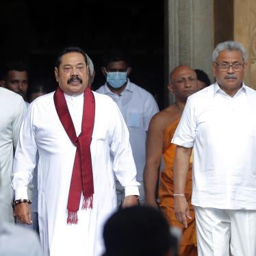 Mahinda Rajapaksa and his brother Gotabaya Rajapaksa in Colombo, Sri Lanka.
