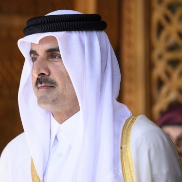 Sheikh Tamim bin Hamad Al Thani, emir of Qatar, in Doha, November 29, 2023. 
