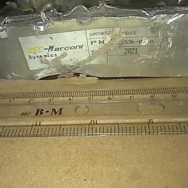 Remnant of a UK-produced missile found at the location of an air strike at Radfan Ceramics Factory, west of Sanaa, Yemen, on September 23, 2015. 