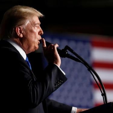 U.S. President Donald Trump announces his strategy for the war in Afghanistan during an address from Fort Myer, Virginia, U.S., August 21, 2017.