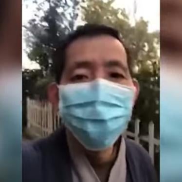 Clip from video of the social media of Fang Bin, businessman, as he films conditions inside of one of the city’s hospitals treating coronavirus patients in Wuhan, China, February 1, 2020. © 2020 Fang Bin / YouTube
