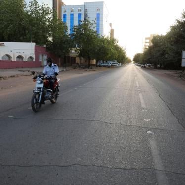 An empty avenue is seen in Khartoum , Sudan, Tuesday, March 24, 2020 as Sudanese government ordered a nighttime curfew to prevent the spread of the coronavirus. 