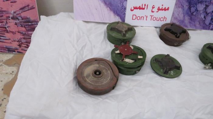 PMN-2 blast mines recovered from Tripoli, Libya, December 2020. 