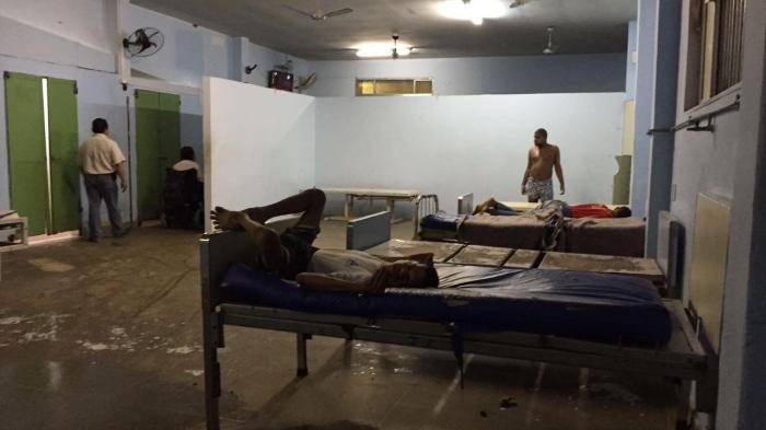 A psychiatric ward in an institution in Rio de Janeiro. Residents of most institutions in Brazil live in depersonalized conditions, have few if any personal belongings, and have little or no privacy.