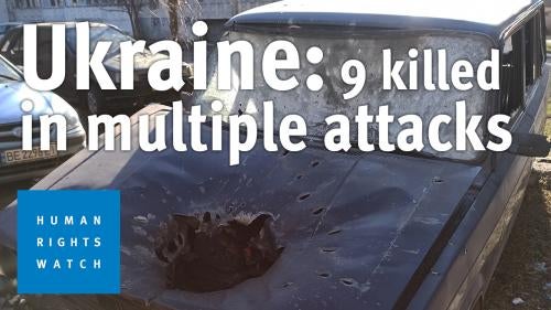 Car Destroyed by Cluster Munition Attack
