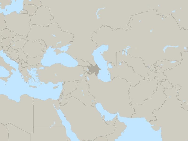 Azerbaijan country page map
