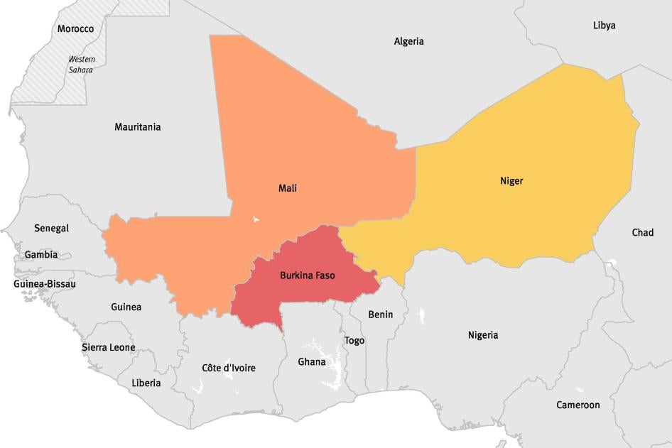 Map of the Sahel region