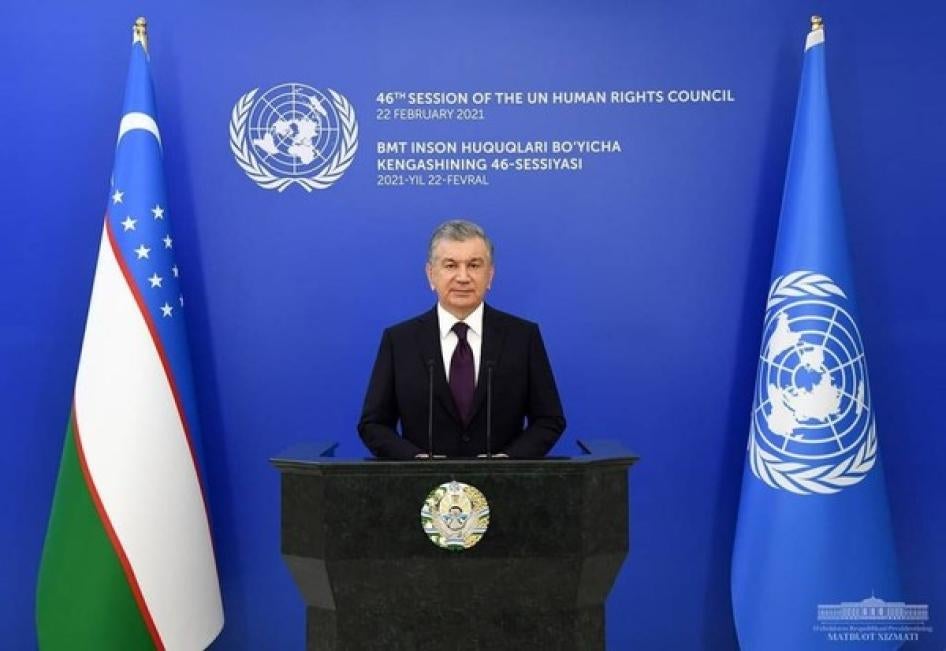 Президент Республики Узбекистан Шавкат Мирзиёев на 46-й сессии Совета ООН по правам человека.