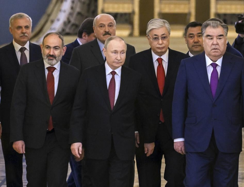 Summit of member states of the Collective Security Treaty Organization (CSTO) at the Kremlin, May 16, 2022.