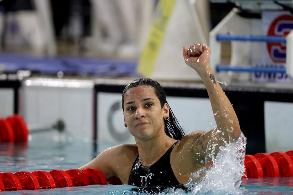 Joanna Maranhão, nadadora olímpica y coordinadora de Sports & Rights Alliance, Brasil.