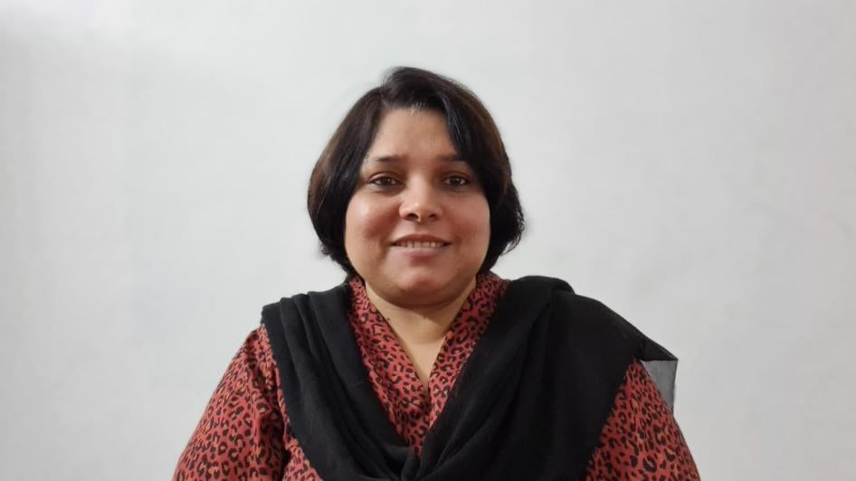 Dur e Shawar, présidente du Comité national des femmes et vice-présidente de la Fédération des travailleurs du Pakistan, Pakistan.