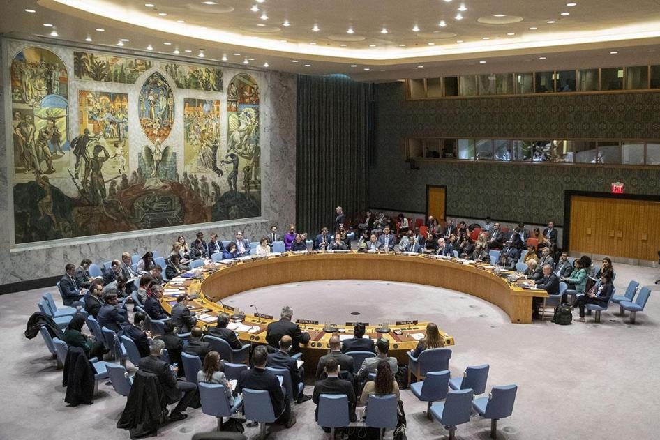 O Conselho de Segurança da ONU realiza uma reunião em 20 de novembro de 2019, na sede das Nações Unidas, em Nova York. 