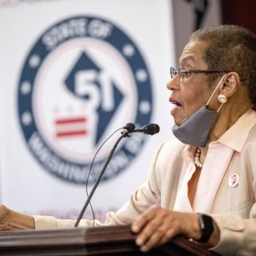 Delegate Eleanor Holmes Norton, D-D.C., speaks at a news conference on District of Columbia statehood on Capitol Hill, Tuesday, June 16, 2020, in Washington. 