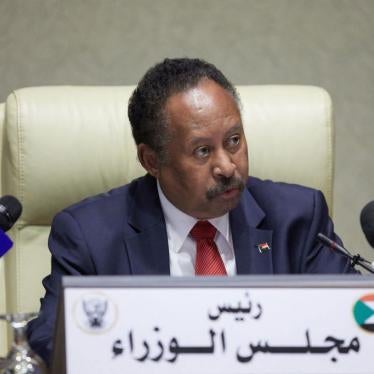 Sudan's Prime Minister Abdalla Hamdok chairs a cabinet meeting in the capital Khartoum, Sudan on September 21, 2021. 