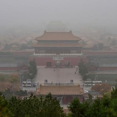 The Palace Museum shrouded in a thick haze of air pollution in Beijing, China, November 5, 2021.