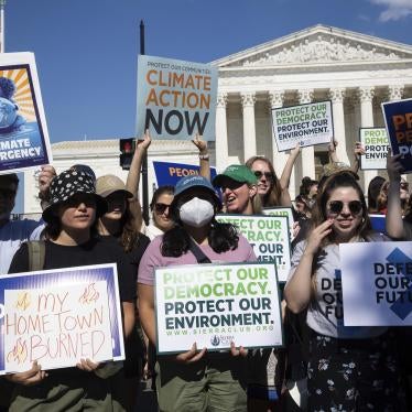Climate activists rally outside the US Supreme Court