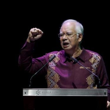 Prime Minister Najib Razak gives his National Day address in Kuala Lumpur, Malaysia on August 30, 2015. 