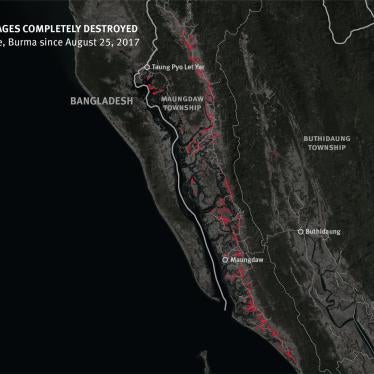 Destruction in Rakhine State since August 25, 2017. 