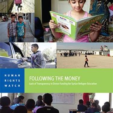 Cover of the Children's Rights report on Syrian Refugees in Turkey, Lebanon, and Jordan 