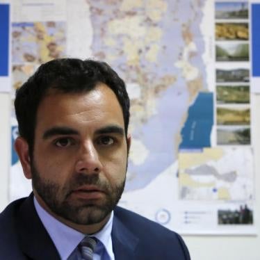 HRW's Israel and Palestine director Omar Shakir in Ramallah, May 2018.