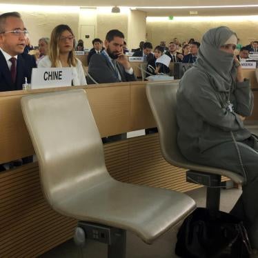 China's Xinjiang region's Vice-Governor Erkin Tuniyaz attends the Human Rights Council meeting at the United Nations in Geneva, Switzerland, June 25, 2019.  © 2019 Marina Depetris/Reuters